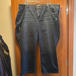 Wit & Wisdom Women's Relaxed Dark Blue Jeans